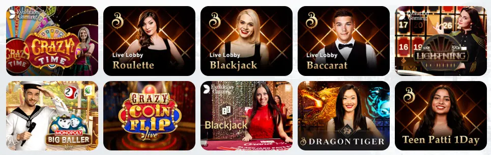 Giochi da casinò in diretta WINBROKES CASINO