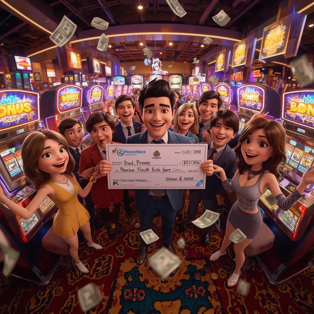 bonus nelle mani dell'uomo al casinò WINBROKES CASINO