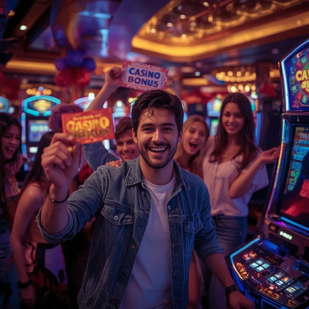 una persona con un bonus del casinò WINBROKES CASINO