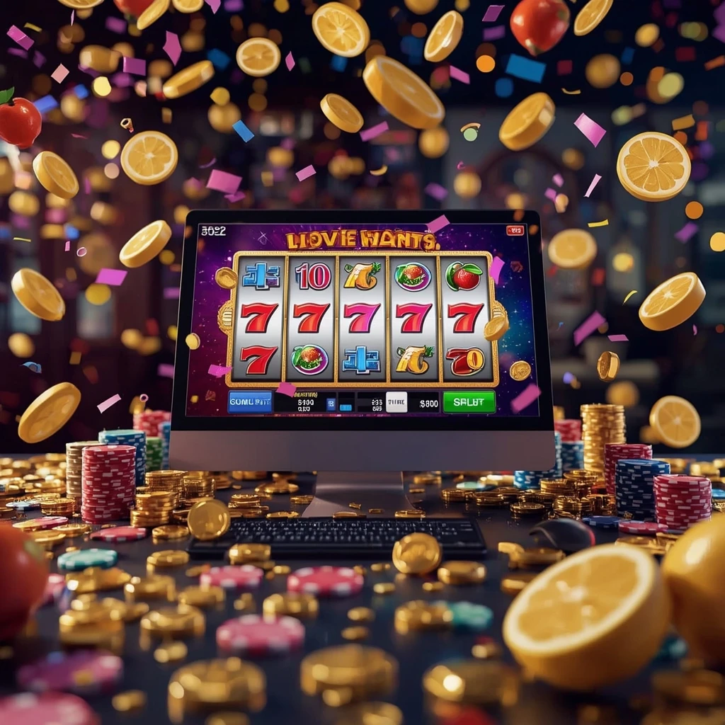slot machine sullo schermo WINBROKES CASINO